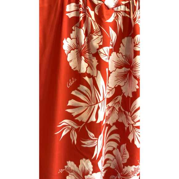 Vintage Royal Creations Hawaiian Hibscus Aloha Muumuu Maxi Dress Size S - Picture 7 of 8
